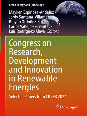 cover image of Congress on Research, Development and Innovation in Renewable Energies
